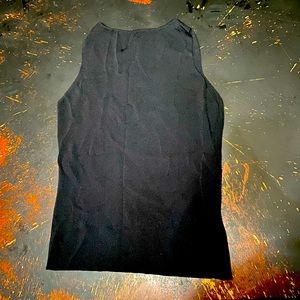 Black sleeveless top